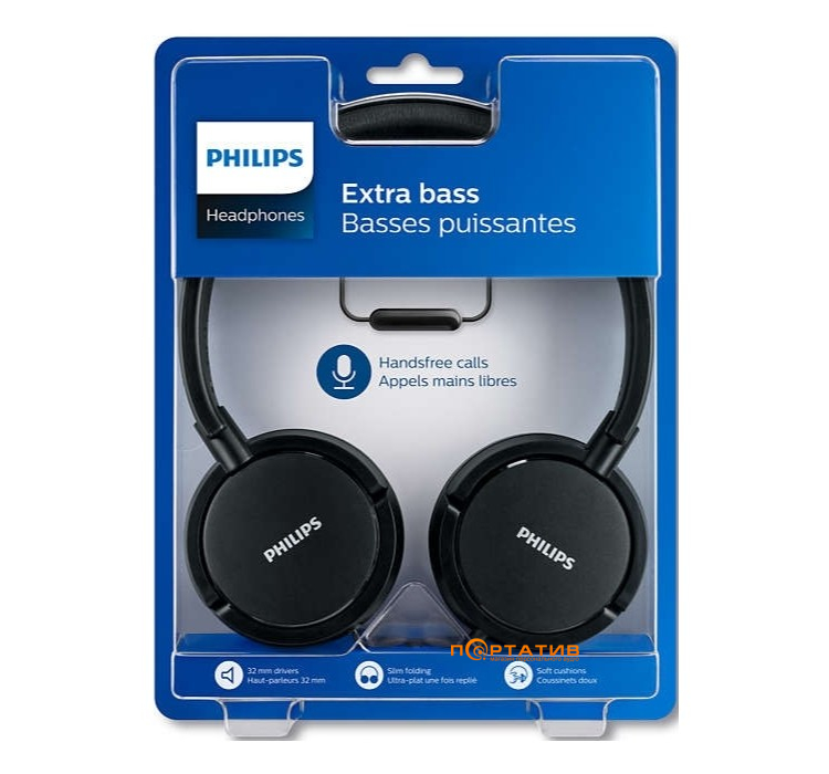 Навушники Philips SHL5005BK / 00 Mic Black