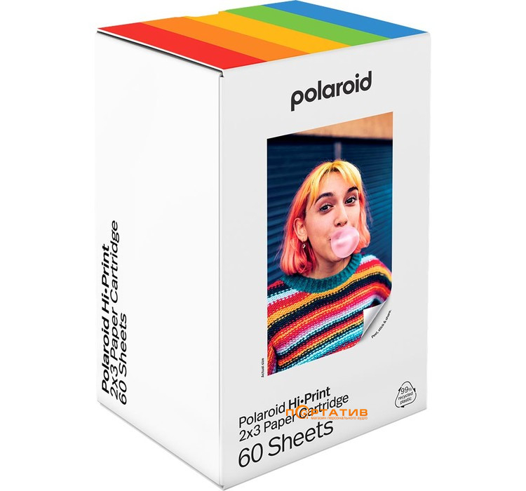 Фотопленка Polaroid Hi-Print 2х3 Paper Cartridge Gen2 60 Sheets