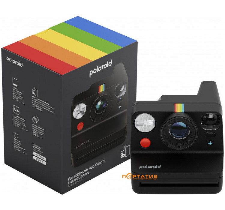 Камера моментальной печати Polaroid Now + Gen 3 Black (9160)