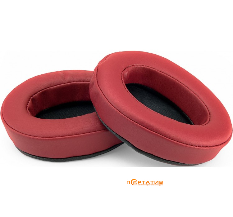 Brainwavz Headphone Memory Foam Earpads Oval PU Leather Dark Red