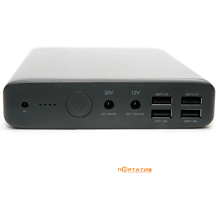 Зовнішній акумулятор  PowerPlant K2 50000mAh, DC 12-20V 10 connectors, 4x USB-A (DV00PB0003)