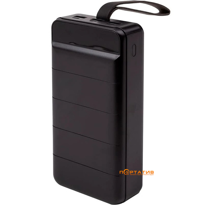 Внешний аккумулятор PowerPlant 36000mAh, PD 20W, USB-C, 3xUSB-A, Lightning - Black (PB931422)