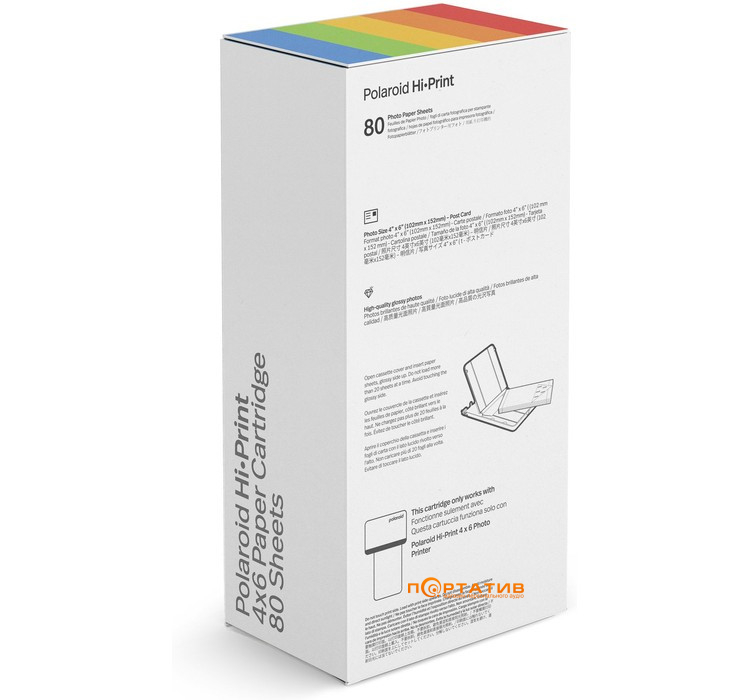 Фотопленка Polaroid Hi-Print 4x6 Paper Cartridge 80 Sheets (6551)