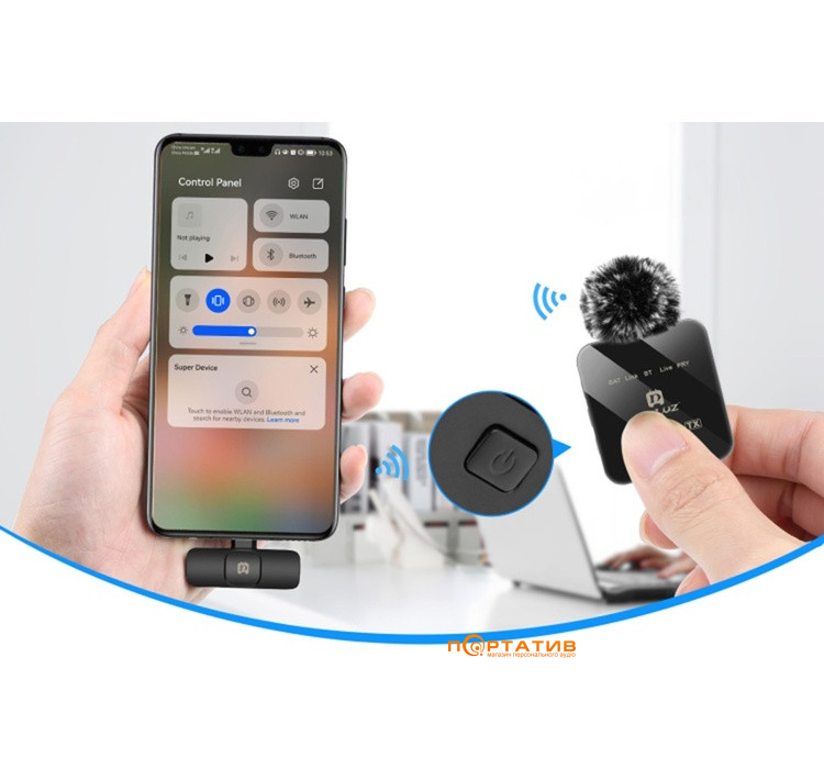 Микрофон Puluz PU648B Type-C