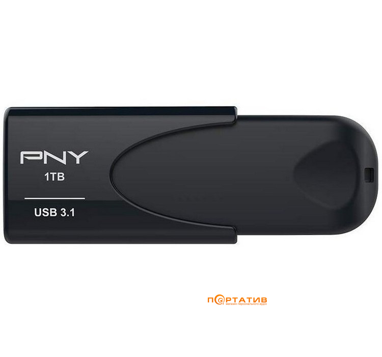 PNY Attache 4 1TB USB 3.1 Black (FD1TBATT431KK-EF)