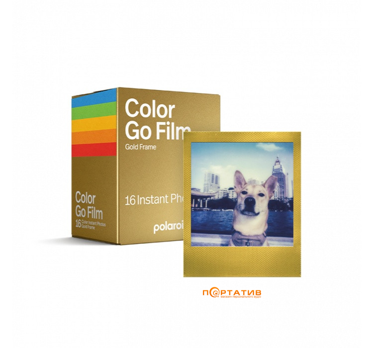 Фотопленка Polaroid Color GO Film Double Pack Gold Frame Edition (6588)