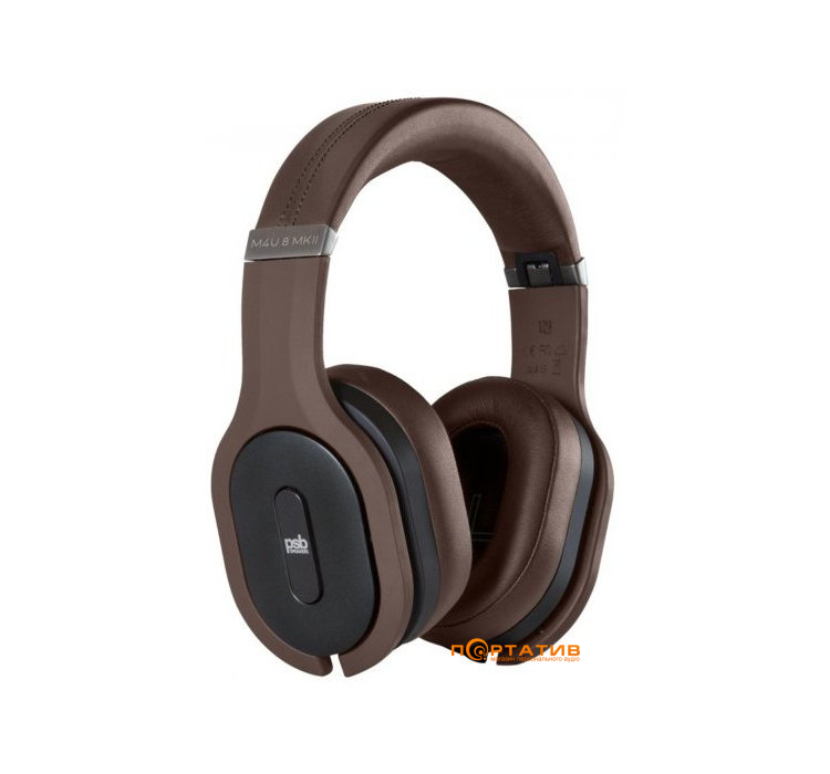 Навушники PSB M4U 8 MKII Wireless Active Noise Canceling HD Espresso Brown