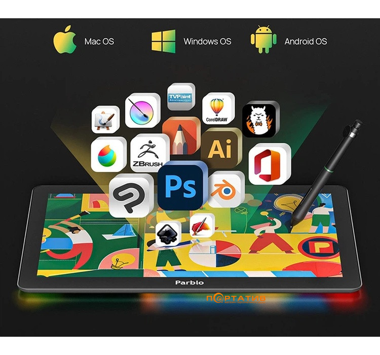 Графічний монітор Parblo Coast16 Pro (Gen2)