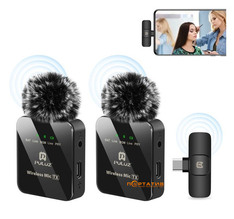 Микрофон Puluz PU648B Type-C