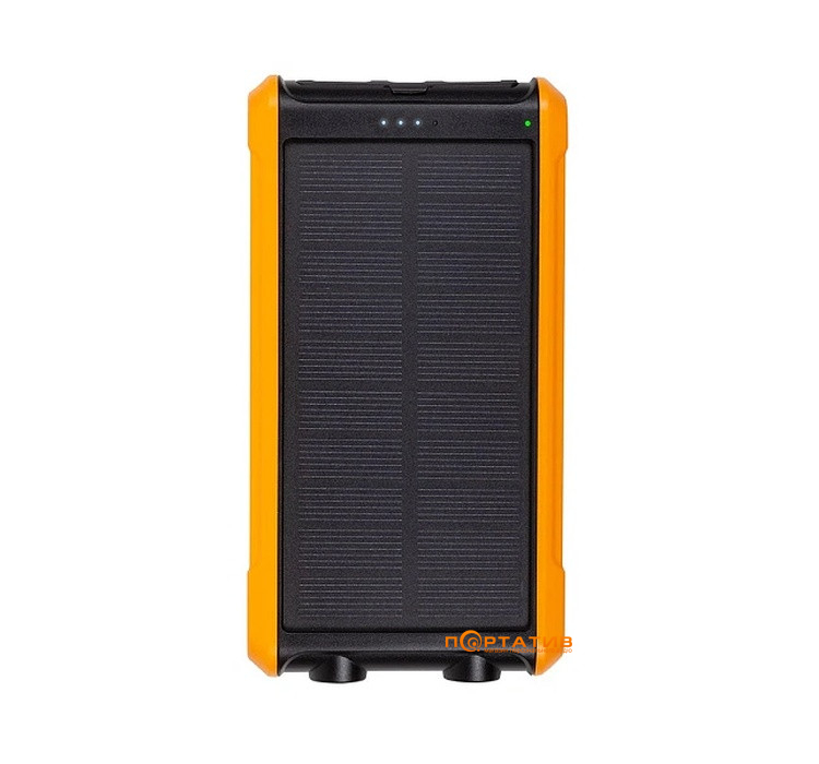 Внешний аккумулятор PowerPlant 10000mAh, 2xUSB-A, LED Light, Solar Panel (PB930494)
