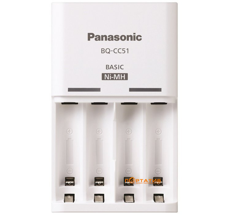 Зарядное устройство Panasonic Basic Charger + Eneloop 4AAA 800 mAh NI-MH (K-KJ51MCD04E)