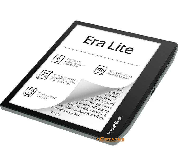 Електронна книга PocketBook 710 Era Lite, Stone Green (PB710-9-WW)