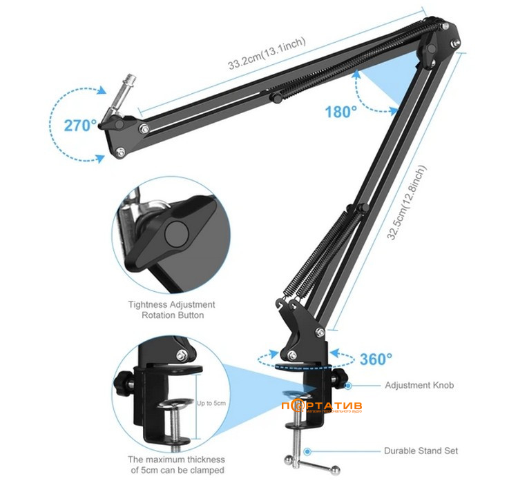 Микрофон Puluz Puluz PU612B