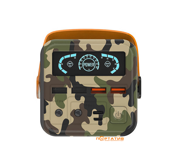Зовнішній акумулятор  Potujnist 60000mAh 65W Camo