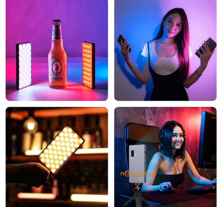 Портативный полноцветный RGB свет Puluz PU633