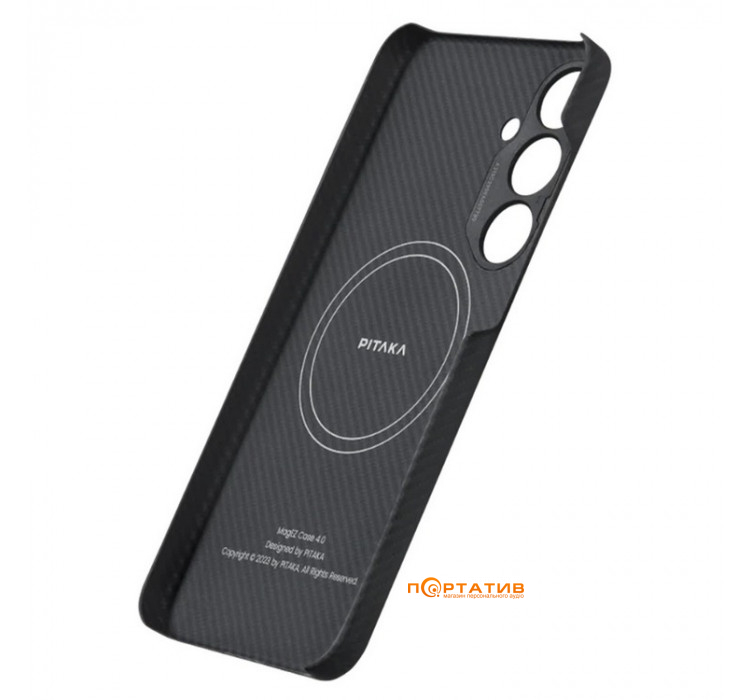 Pitaka MagEZ Case 4 Twill Black/Grey for Samsung Galaxy S24 Plus (KS2401S)