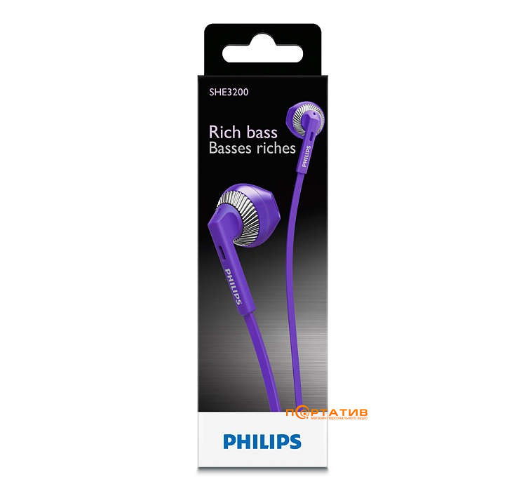 Philips SHE3200PP/00 Purple
