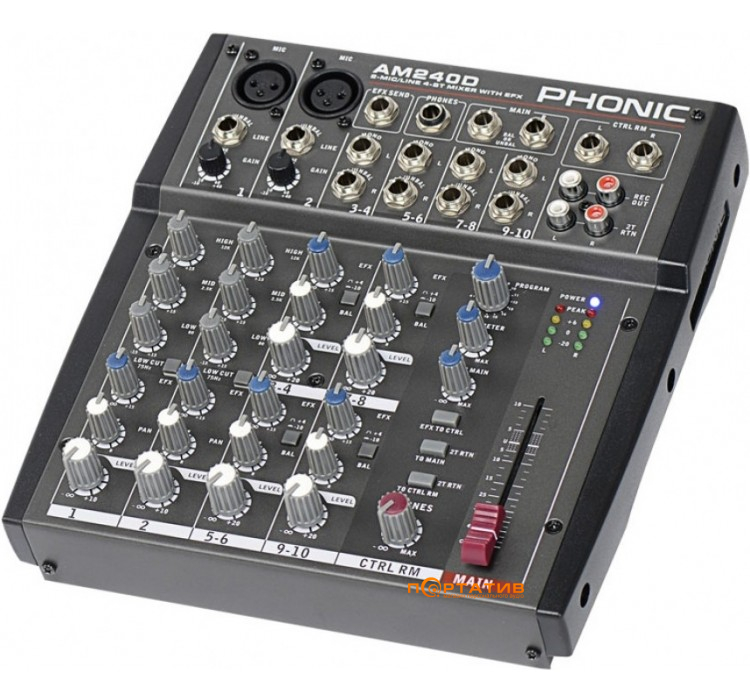 Мікшерний пульт Phonic AM 240 D