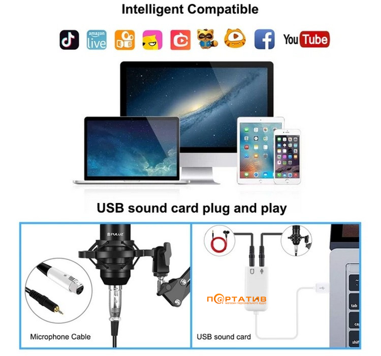 Микрофон Puluz Puluz PU612B