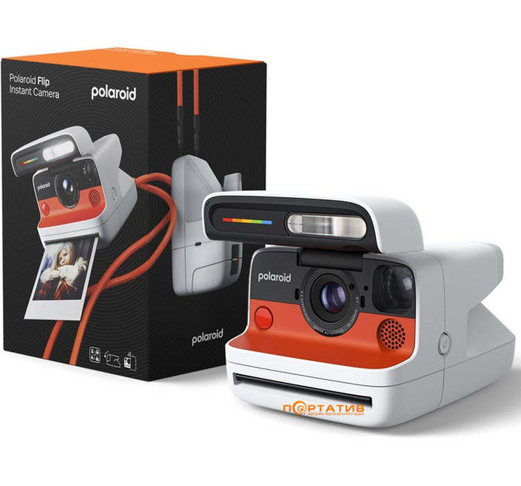 Камера моментальной печати Polaroid Flip White + Color Film Bundle (8 photos) (6571)