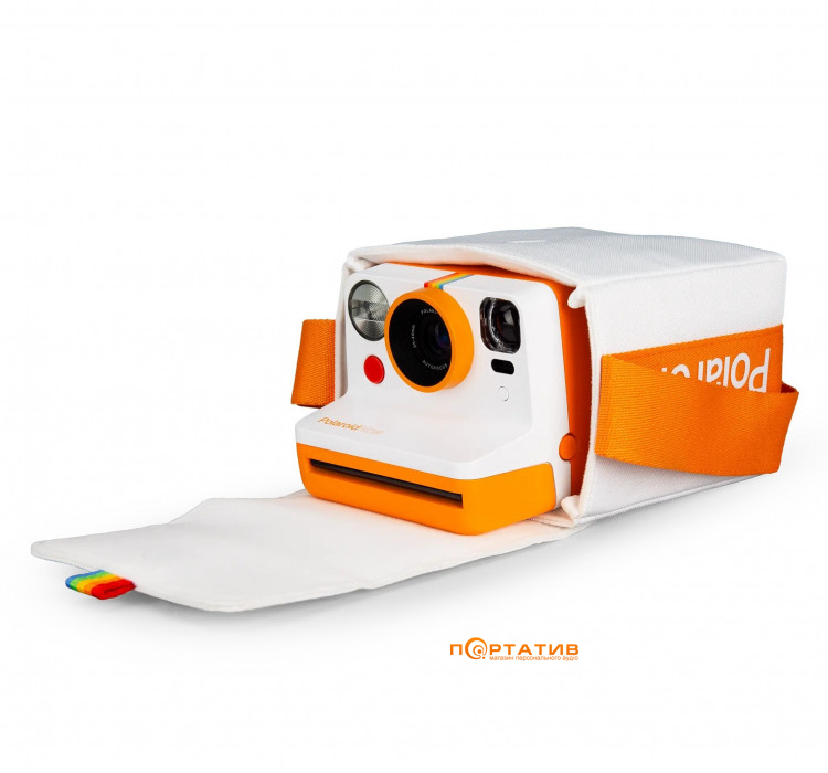 Сумка для фотоаппарата Polaroid Now Bag White & Orange (006101)