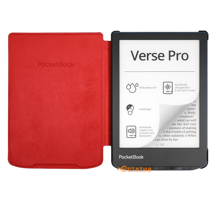 Чохол PocketBook 619/629/634 Shell Cover Red (H-S-634-R-WW)