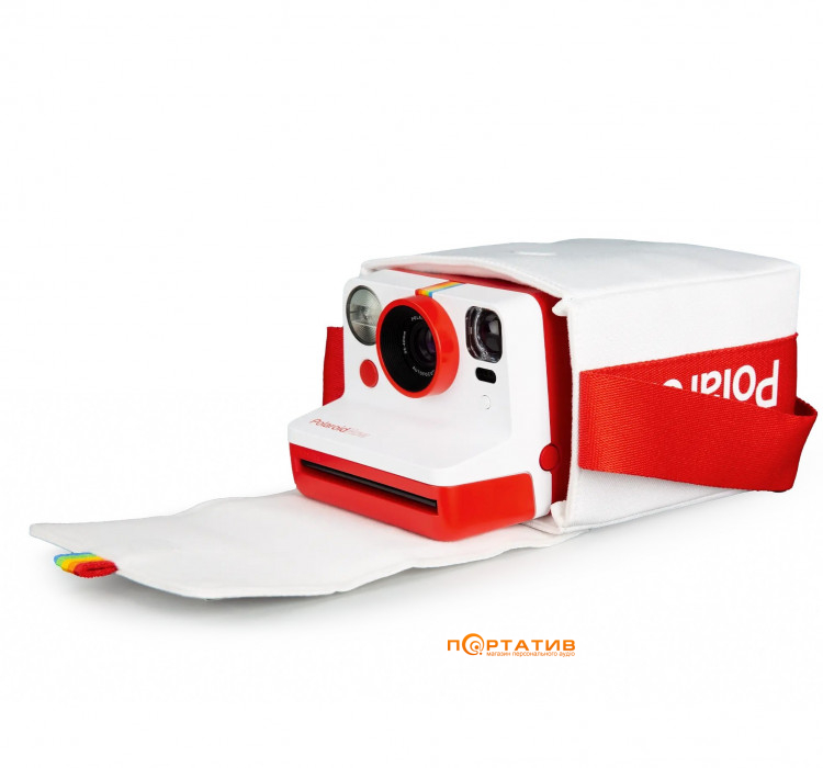 Сумка для фотоаппарата Polaroid Now Bag White & Red (006100)