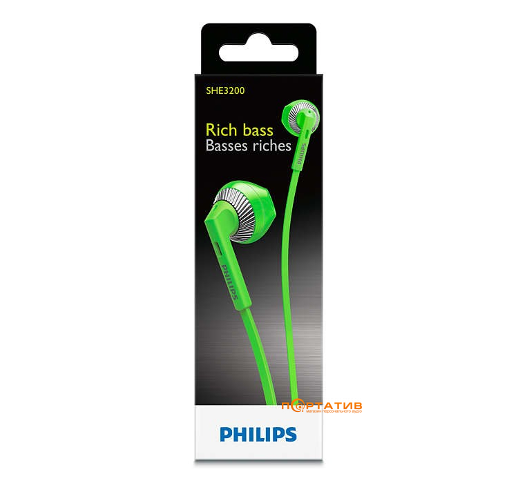 Philips SHE3200GN/00 Green