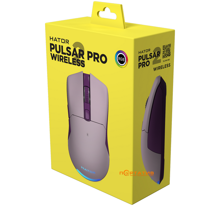 Игровая мышь HATOR Pulsar 2 PRO Wireless Lilac (HTM-534)