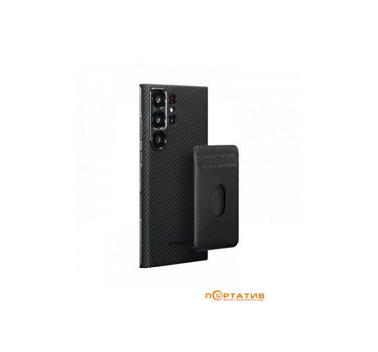 Чехол Pitaka MagEZ Case 3 Twill Black/Grey for Samsung Galaxy S23 Ultra (KS2301U)