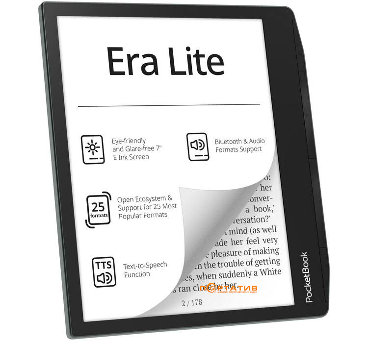 Електронна книга PocketBook 710 Era Lite, Stone Green (PB710-9-WW)