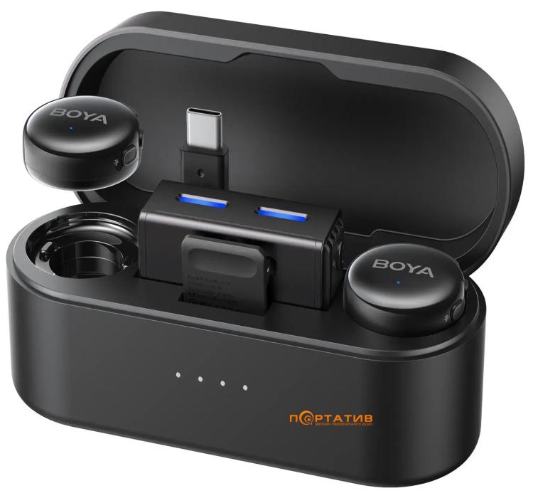 Мікрофон BOYA LINK 3-02 Type-C/TRS Black