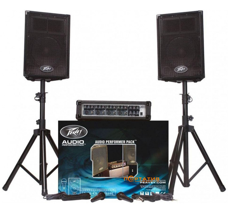 Peavey Audio Performer Pack Complete Portable PA System