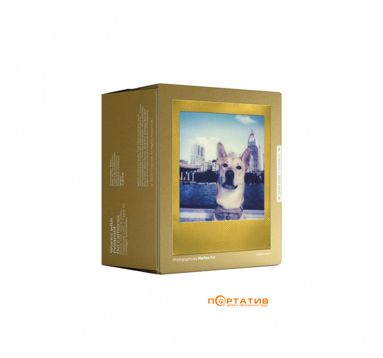 Фотопленка Polaroid Color GO Film Double Pack Gold Frame Edition (6588)