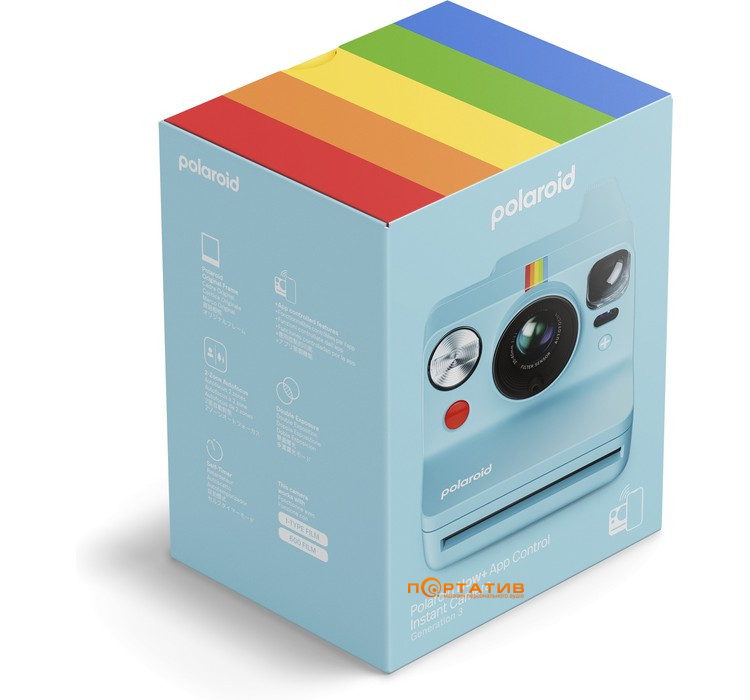 Камера моментальной печати Polaroid Now + Gen 3 Arctic Blue (9163
)