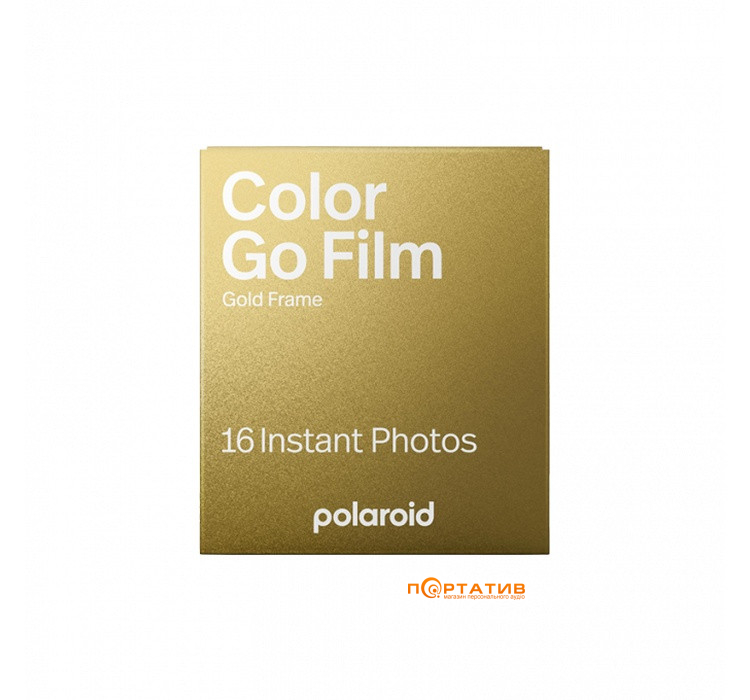 Фотопленка Polaroid Color GO Film Double Pack Gold Frame Edition (6588)
