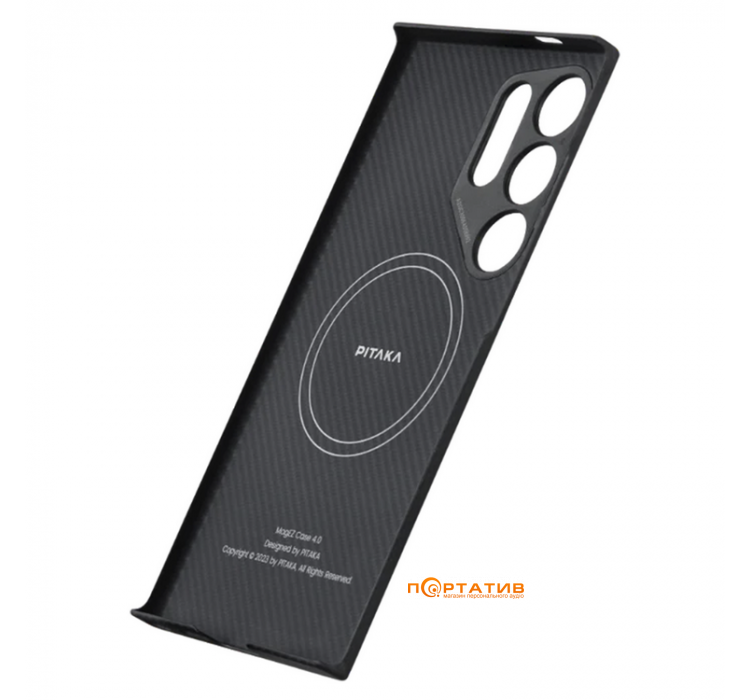 Pitaka MagEZ Case 4 Twill Black/Grey for Samsung Galaxy S24 Ultra (KS2401U)