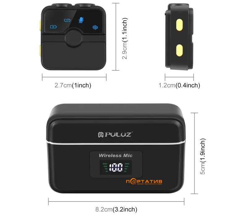 Микрофон Puluz PU3155B SmartLink WS300