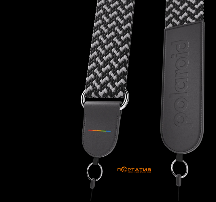 Ремінь для фотоапарата Polaroid Shoulder Strap Black Gray (6222)