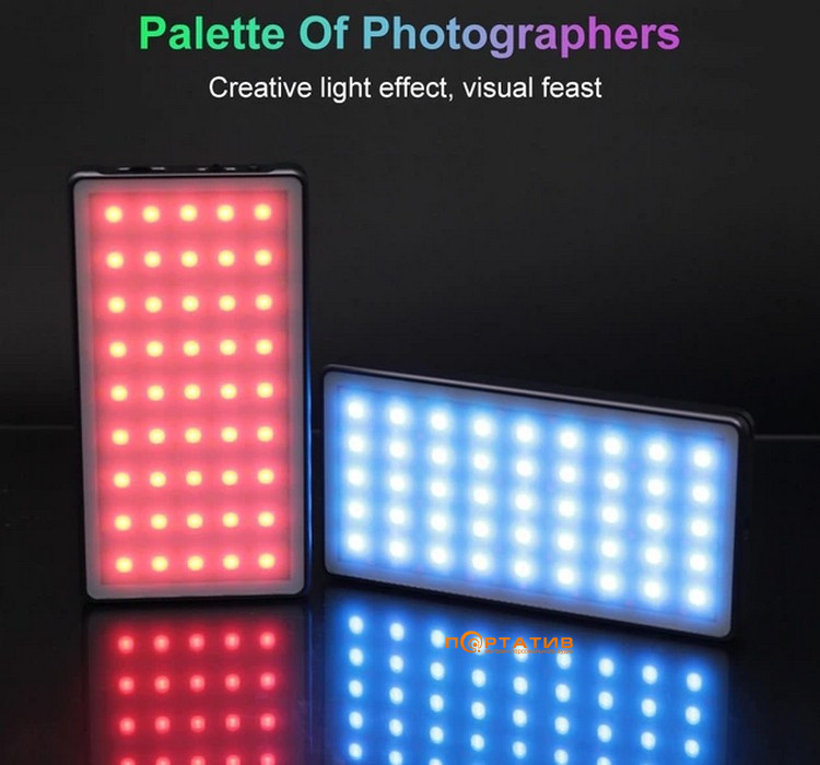 Портативный полноцветный RGB свет Puluz PU633