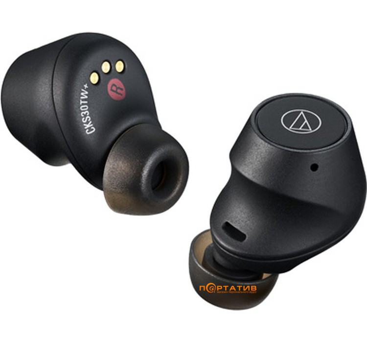 Наушники Audio-Technica ATH-CKS30TW+BK Black