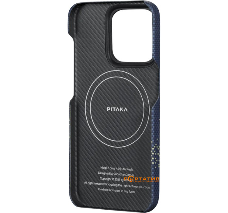 Чохол Pitaka MagEZ Case 4 StarPeak Milky Way Galaxy for iPhone 15 Pro (KI1501PMYG)