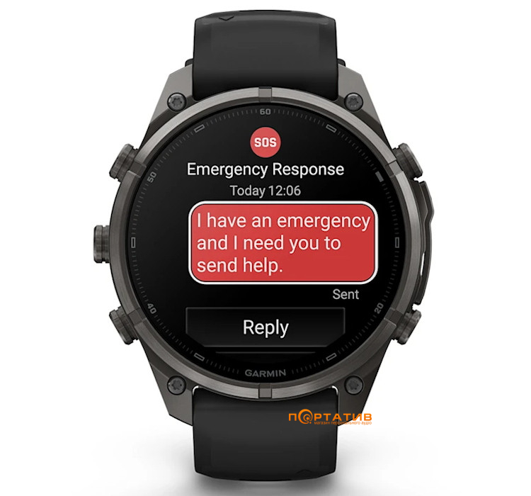 Смарт-годинник Garmin Fenix 9 Pro – inReach, 47mm, Carbon Gray DLC Titanium with Black/Pebble Grey Silicone Band (010-04336-11)