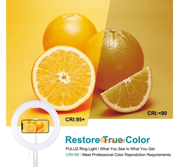 Кольцевая лампа 26см Puluz Ring USB LED Lamp 10.2 + Tripod (PU480W)