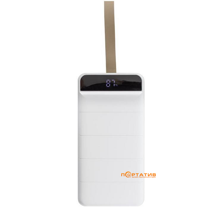 Зовнішній акумулятор PowerPlant 36000mAh, PD 20W, USB-C, 3xUSB-A, Lightning (PB930166)