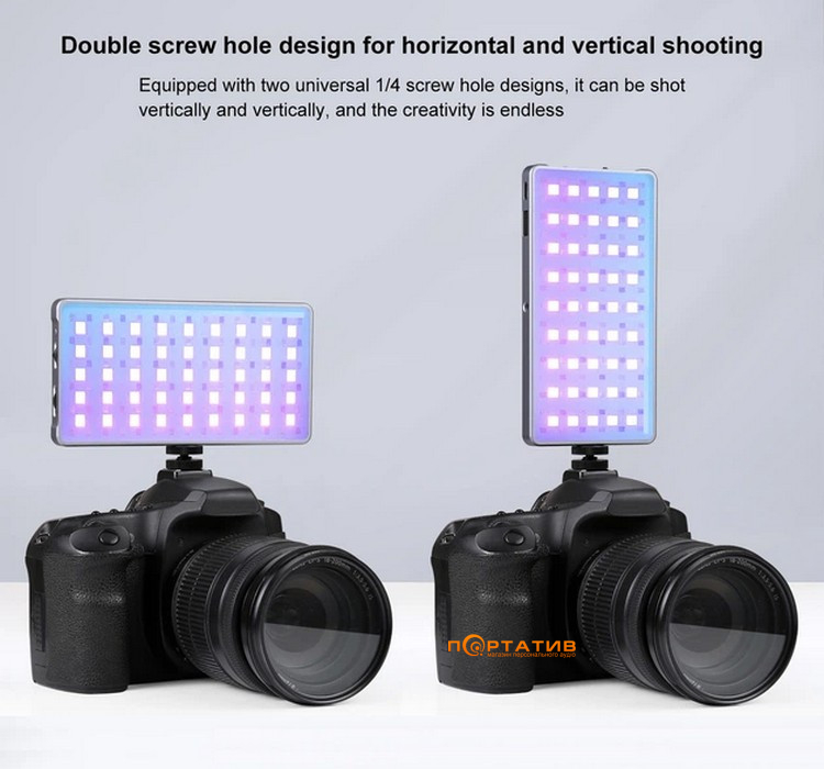 Портативный полноцветный RGB свет Puluz PU633