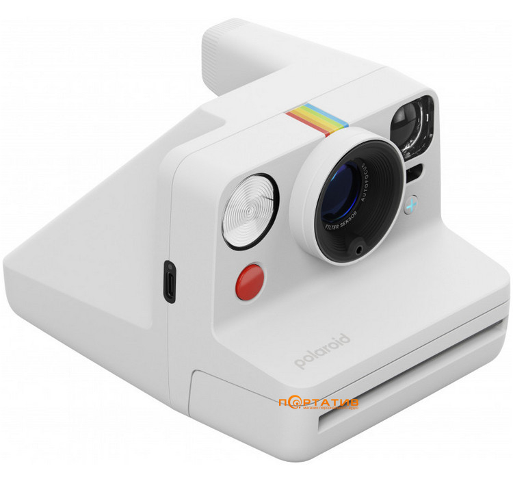 Камера моментальной печати Polaroid Now + Gen 3 White + Color Film Bundle (8 photos) (6576)