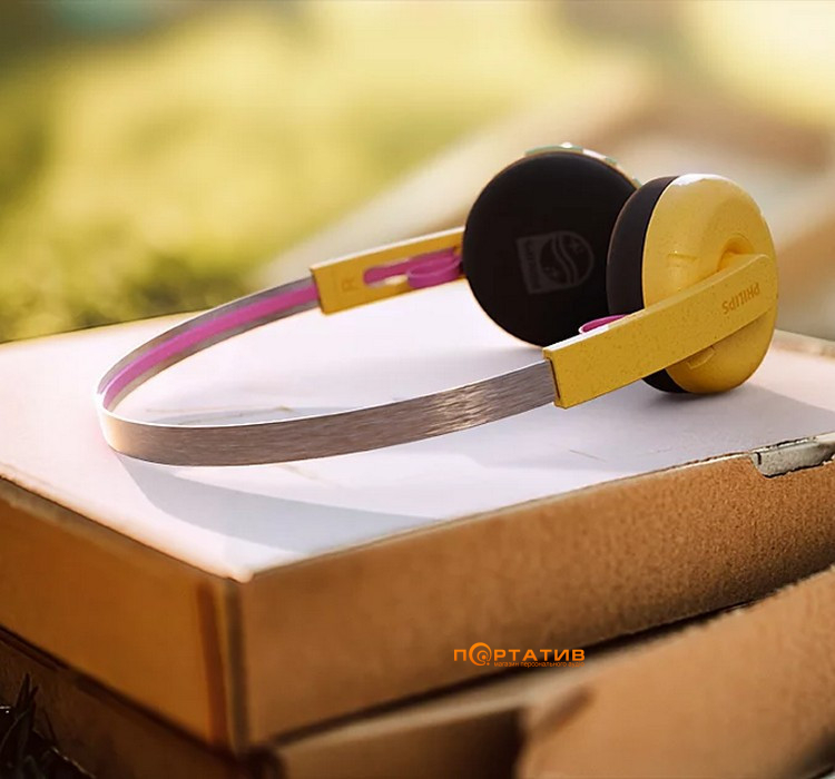 Наушники Philips TAMS1 Retro Yellow (TAMS1YL/00)