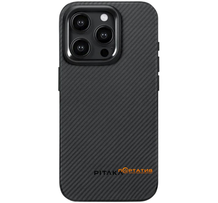 Pitaka MagEZ Case Pro 4 Twill 600D Black/Grey for iPhone 15 Pro (KI1501PPA)