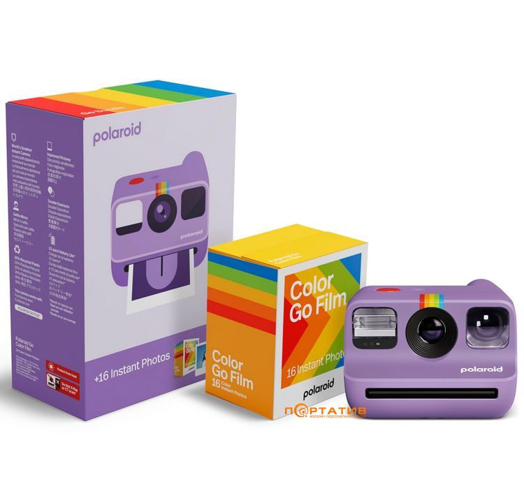 Камера моментальной печати Polaroid Go Gen 2 Purple Everything Box (6566)